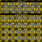 Custom Yellow Black-White Geometric Shapes Sublimation Soccer Uniform Jersey