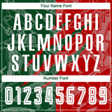 Custom Graffiti Pattern Red-Green Scratch Sublimation Soccer Uniform Jersey