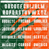 Custom Graffiti Pattern Green-Orange Scratch Sublimation Soccer Uniform Jersey