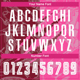 Custom Graffiti Pattern Crimson-Pink Scratch Sublimation Soccer Uniform Jersey