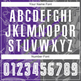 Custom Graffiti Pattern Steel Gray-Purple Scratch Sublimation Soccer Uniform Jersey