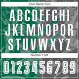 Custom Graffiti Pattern Kelly Green-Steel Gray Scratch Sublimation Soccer Uniform Jersey