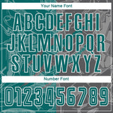 Custom Graffiti Pattern Teal-Steel Gray Scratch Sublimation Soccer Uniform Jersey