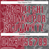 Custom Graffiti Pattern Cardinal-Steel Gray Scratch Sublimation Soccer Uniform Jersey