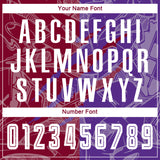 Custom Graffiti Pattern Maroon-Purple Scratch Sublimation Soccer Uniform Jersey