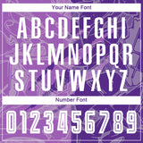 Custom Graffiti Pattern Medium Purple-Purple Scratch Sublimation Soccer Uniform Jersey