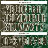 Custom Graffiti Pattern Olive-Green Scratch Sublimation Soccer Uniform Jersey
