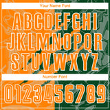 Custom Graffiti Pattern Bay Orange-Green Scratch Sublimation Soccer Uniform Jersey