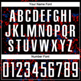 Custom Black Red-Royal Abstract Fragment Art Sublimation Soccer Uniform Jersey