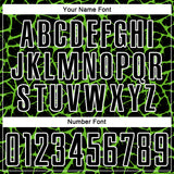 Custom Black Aurora Green-White Abstract Network Splash Sublimation Soccer Uniform Jersey