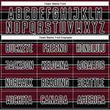 Custom Black Crimson-White Geometric Shapes And Line Sublimation Soccer Uniform Jersey
