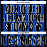 Custom Black Thunder Blue-White Line Sublimation Soccer Uniform Jersey