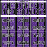 Custom Black Purple-White Line Sublimation Soccer Uniform Jersey