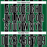 Custom Black Kelly Green-White Line Sublimation Soccer Uniform Jersey