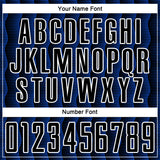 Custom Black Thunder Blue-White Geometric Shape Sublimation Soccer Uniform Jersey