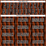 Custom Black Orange-White Geometric Shape Sublimation Soccer Uniform Jersey