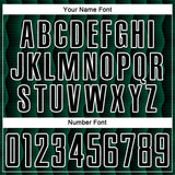 Custom Black Kelly Green-White Geometric Shape Sublimation Soccer Uniform Jersey