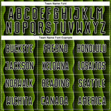 Custom Black Neon Green-White Geometric Shape Sublimation Soccer Uniform Jersey