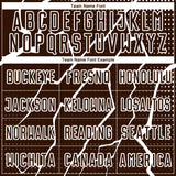 Custom Brown White Lightning Sublimation Soccer Uniform Jersey