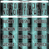 Custom Black Ice Blue-White Abstract Network Sublimation Soccer Uniform Jersey