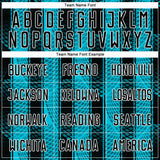 Custom Black Lakes Blue-White Abstract Network Sublimation Soccer Uniform Jersey