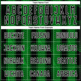 Custom Black Grass Green-White Abstract Network Sublimation Soccer Uniform Jersey