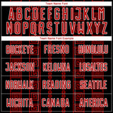 Custom Black Red-White Geometric Shape Sublimation Soccer Uniform Jersey