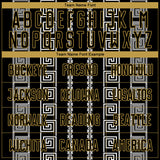 Custom Black Old Gold-White Geometric Shape Sublimation Soccer Uniform Jersey