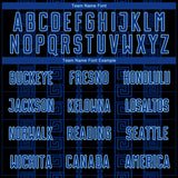 Custom Black Royal-Light Blue Geometric Shape Sublimation Soccer Uniform Jersey