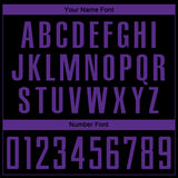 Custom Black Purple Sublimation Soccer Uniform Jersey