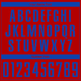 Custom Red Thunder Blue Sublimation Soccer Uniform Jersey