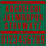 Custom Kelly Green Red Sublimation Soccer Uniform Jersey