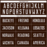 Custom Brown White Sublimation Soccer Uniform Jersey