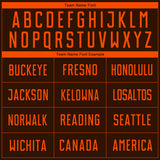 Custom Brown Orange Sublimation Soccer Uniform Jersey