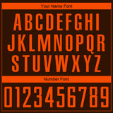 Custom Brown Orange Sublimation Soccer Uniform Jersey