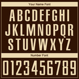 Custom Brown Cream Sublimation Soccer Uniform Jersey