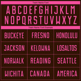 Custom Brown Pink Sublimation Soccer Uniform Jersey