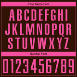 Custom Brown Pink Sublimation Soccer Uniform Jersey