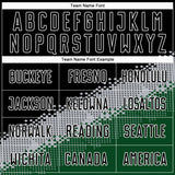 Custom Black Gray-Green Gradient Geometric Shape Sublimation Soccer Uniform Jersey