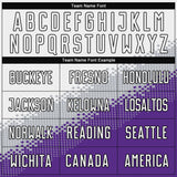 Custom White Gray Purple-Black Gradient Geometric Shape Sublimation Soccer Uniform Jersey