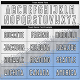 Custom White Gray Light Blue-Black Gradient Geometric Shape Sublimation Soccer Uniform Jersey