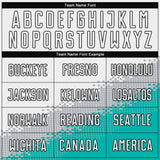 Custom White Gray Aqua-Black Gradient Geometric Shape Sublimation Soccer Uniform Jersey