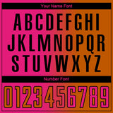 Custom Texas Orange Hot Pink-Black Sublimation Gradient Fashion Soccer Uniform Jersey