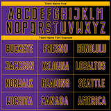 Custom Black Purple-Gold Sublimation Gradient Fashion Soccer Uniform Jersey