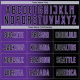 Custom Black Purple-Gray Sublimation Gradient Fashion Soccer Uniform Jersey