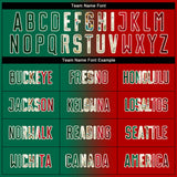 Custom Red Vintage Mexican Flag Kelly Green Black-Cream Sublimation Gradient Fashion Soccer Uniform Jersey