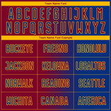 Custom Royal Maroon-Gold Sublimation Gradient Fashion Soccer Uniform Jersey