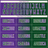 Custom Green Purple-Cream Sublimation Gradient Fashion Soccer Uniform Jersey