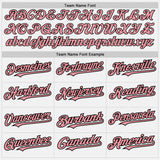 Custom White Black Pinstripe Medium Pink Two-Button Unisex Softball Jersey