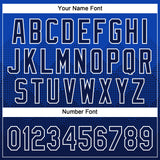 Custom Thunder Blue Navy-White 3D Gradient Square Shape Two-Button Unisex Softball Jersey